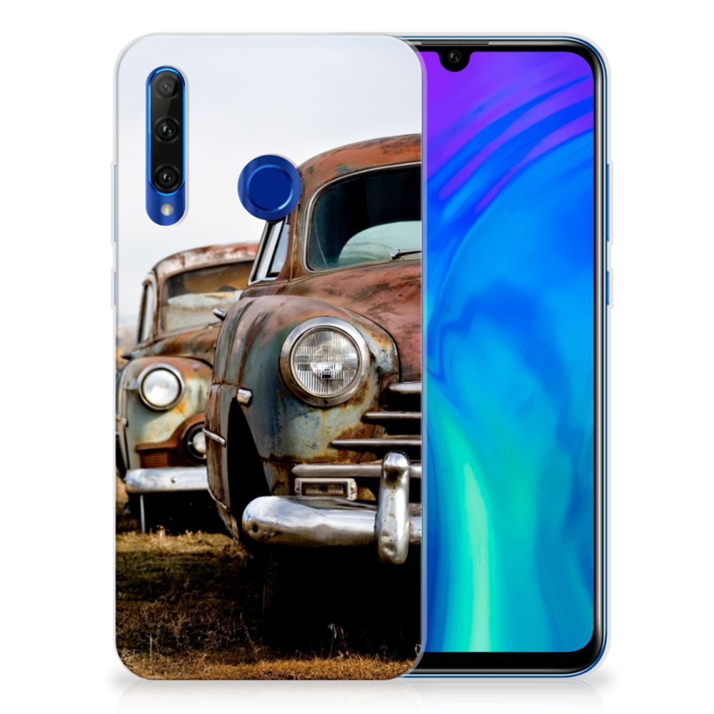 Honor 20 Lite | Siliconen hoesje | met foto Vintage Auto