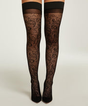 Hunkemöller Dames Stay-up 15 Denier Fishnet - maat L/XL