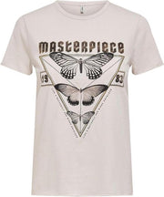 Onllucy Life Reg S/s Butterfly Top 15235743 Pumice Stone/masterpiece