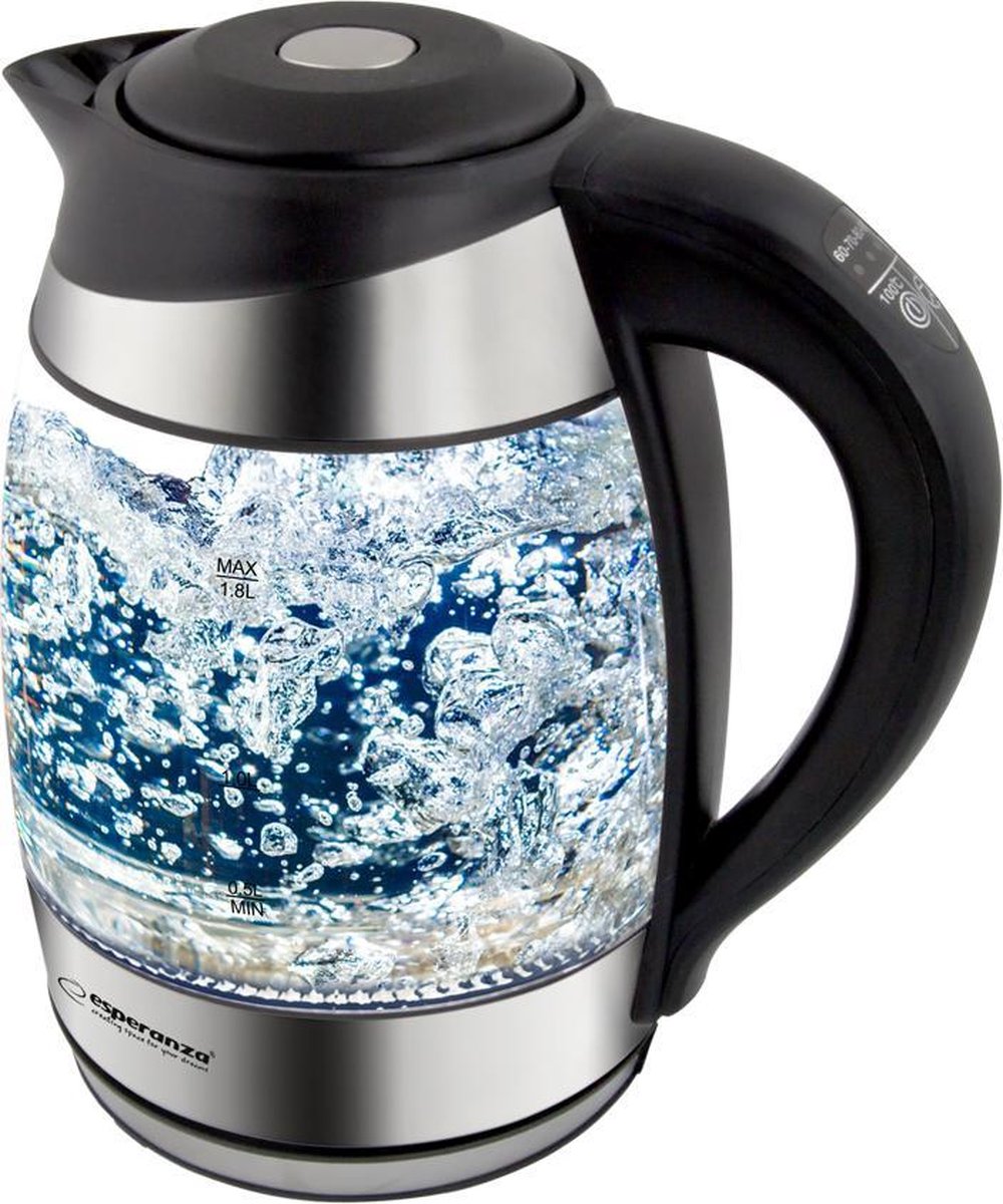Esperanza Seine | Glazen Waterkoker | Instelbare Temperatuur