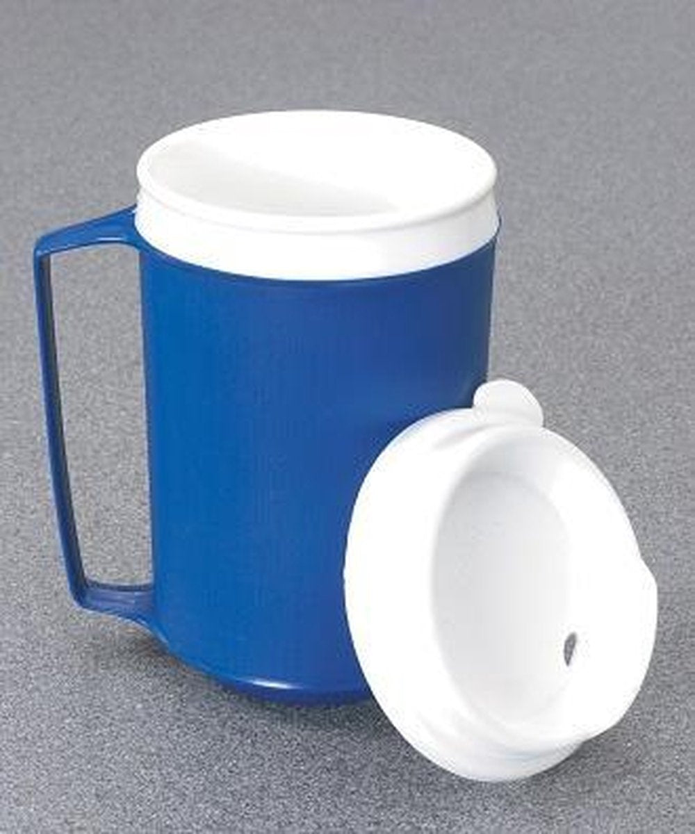 Verzwaarde thermos beker met deksel 340 ml