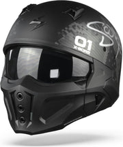 Scorpion Covert-X XBorg Matt Black Silver Jet Helmet L
