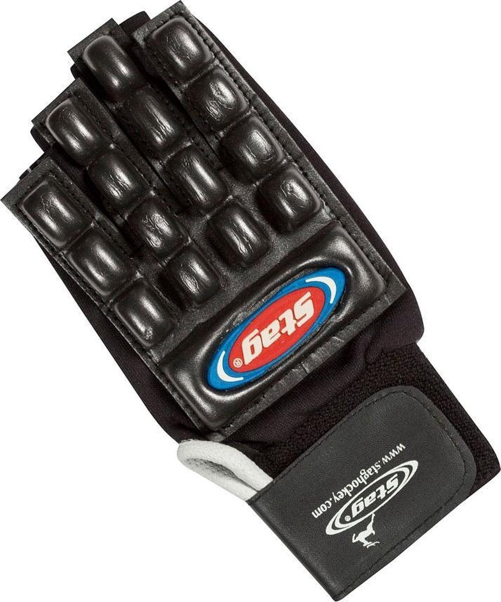 Stag Bone Protector Jr. - Veldhockeyhandschoen - Links - Maat XXS - Zwart