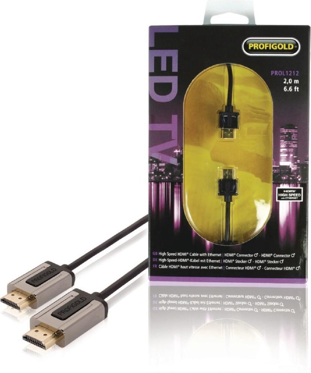 Profigold Prol1212 High Speed Hdmi-kabel met Ethernet Hdmi-connector - Hdmi-connector 2