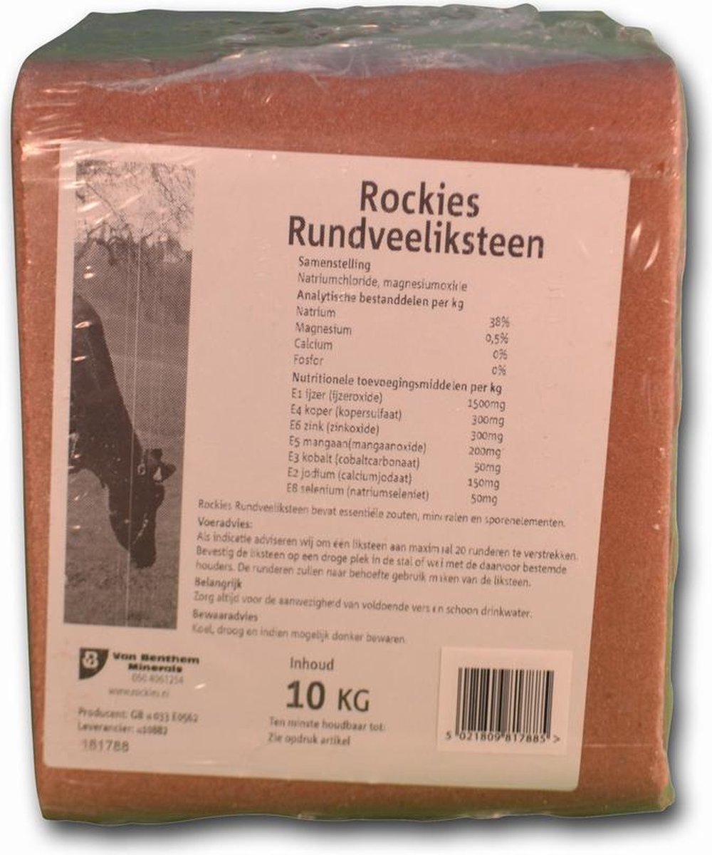 Rockies Rundveeliksteen 10 kg