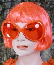 Oranje mega zonnebril voor dames - Oranje fans koningsdag artikelen