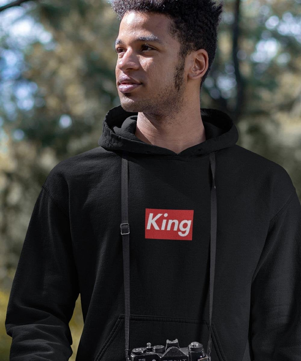King & Queen Hoodie Supremely (King - Maat XS) | Matching outfits | Koppel truien