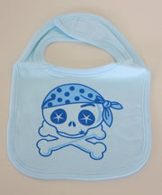 "Skull and crossbones" slabbetje blauw