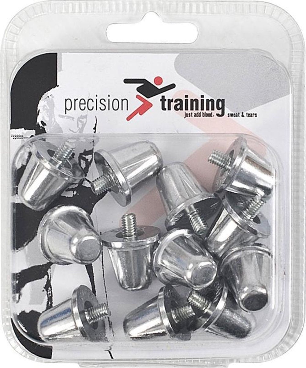 Precision Schroefnoppen Rugby 18 Mm Aluminium Zilver 12 Stuks