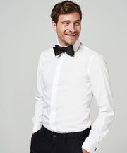 Wit smoking shirt | fine twill | Michaelis overhemd-boordmaat: 41