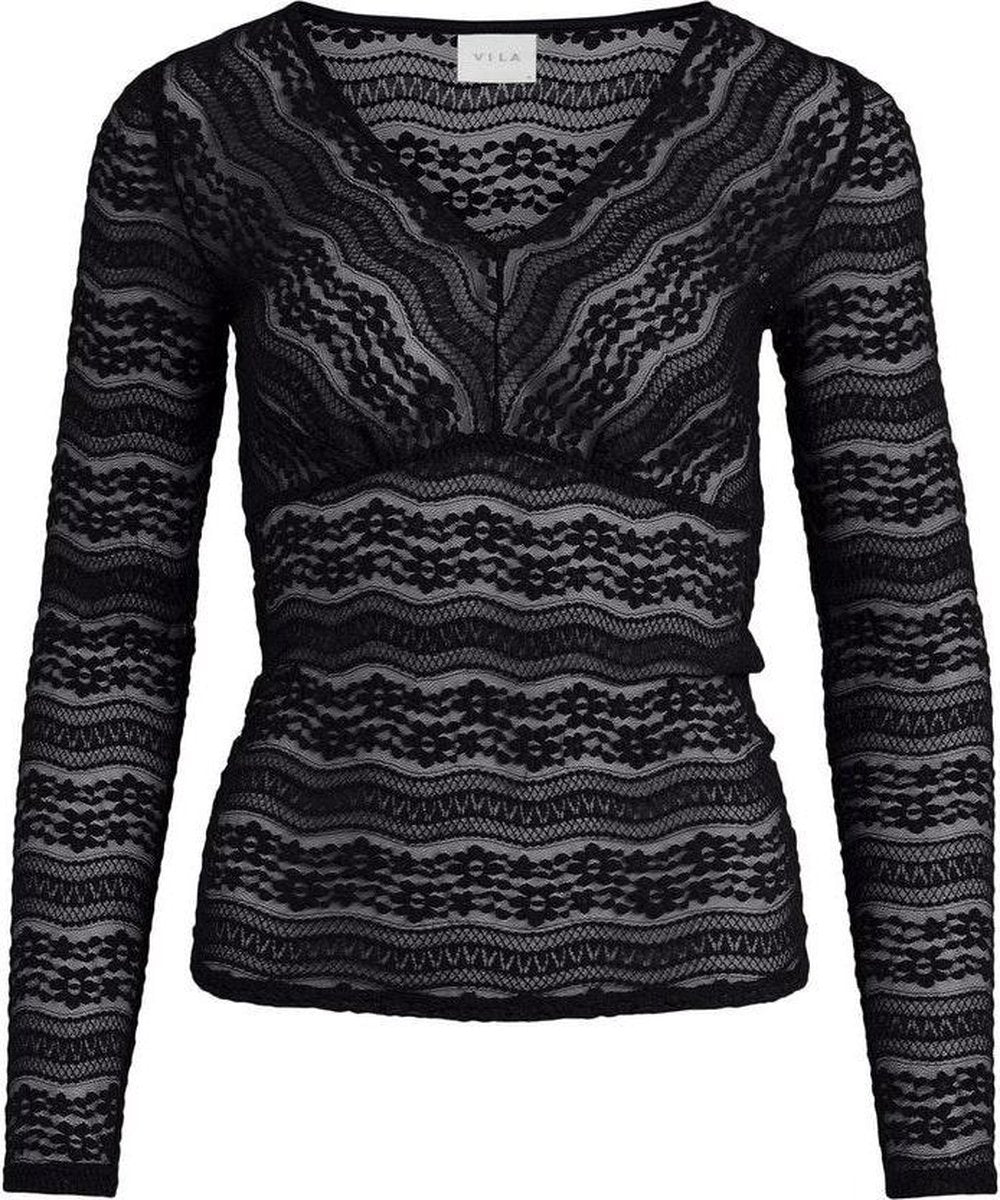 Vidivo V-neck L/s Top 14066064 Black