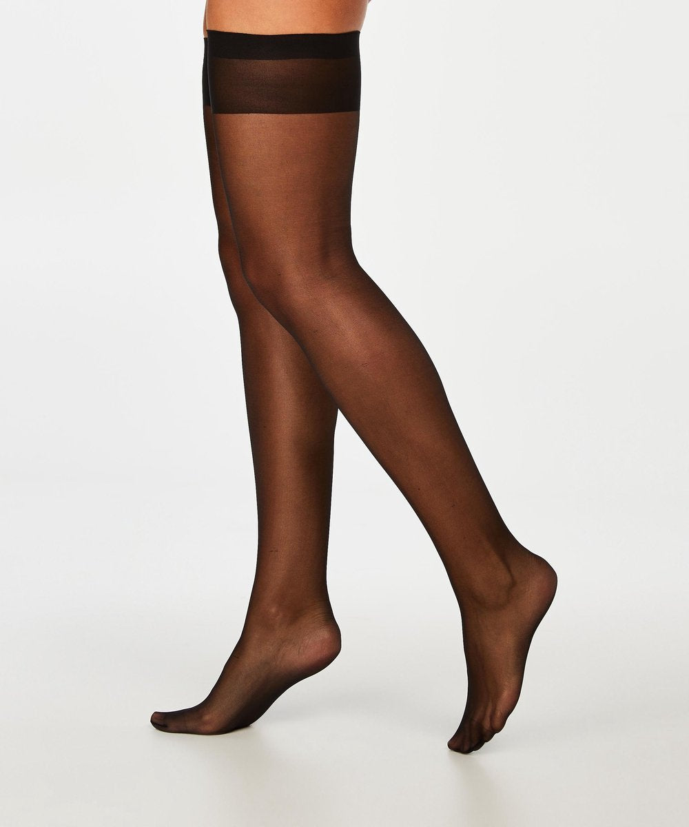 Hunkemöller Stay-up 15 Denier Clean Edge - Maat S/M