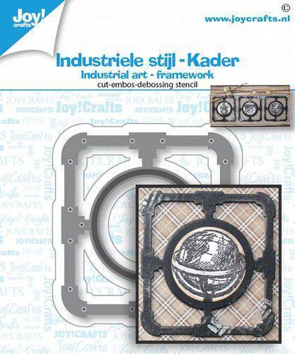 Joy! Crafts Snij-debos-embosstansmal - industrieel kleine lijst 6002/1459 58x62 mm