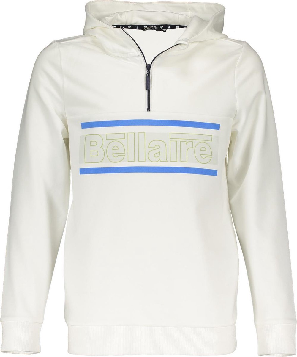 Bellaire Jongens sweaters Bellaire Kes hooded sweater half zipper Snow White 158/164