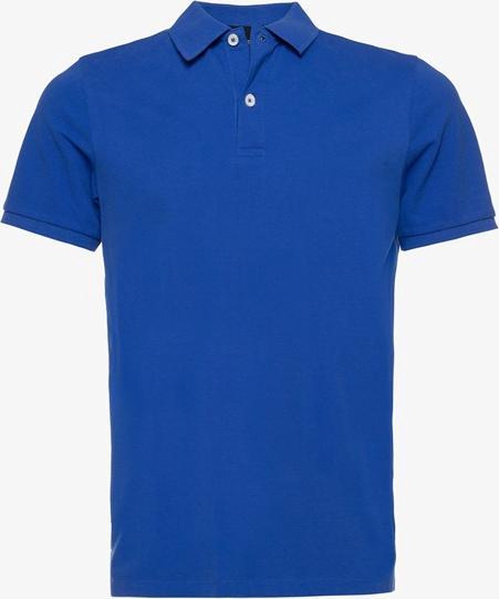 Unsigned heren polo kobalt - Blauw - Maat XL