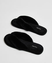 Hunkemöller Dames Slippers Velours fur - maat 40/41