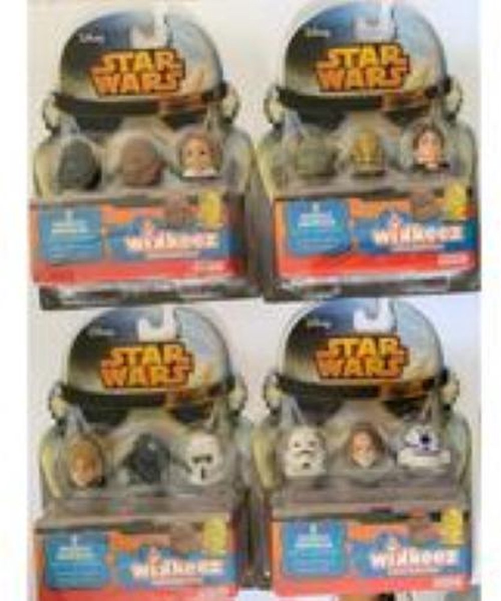12 x Wikkeez Star Wars Disney verzamel poppetjes Mini's 3 cm.