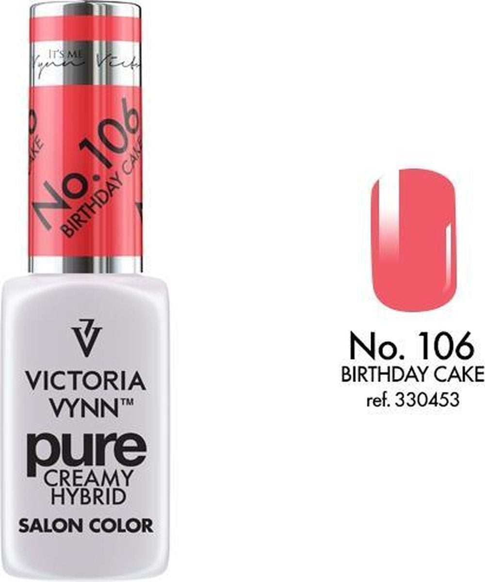 VICTORIA VYNN™ Gel Nagellak - Gel Polish - Pure Creamy Hybrid  - 8 ml - Birthday Cake  - 106