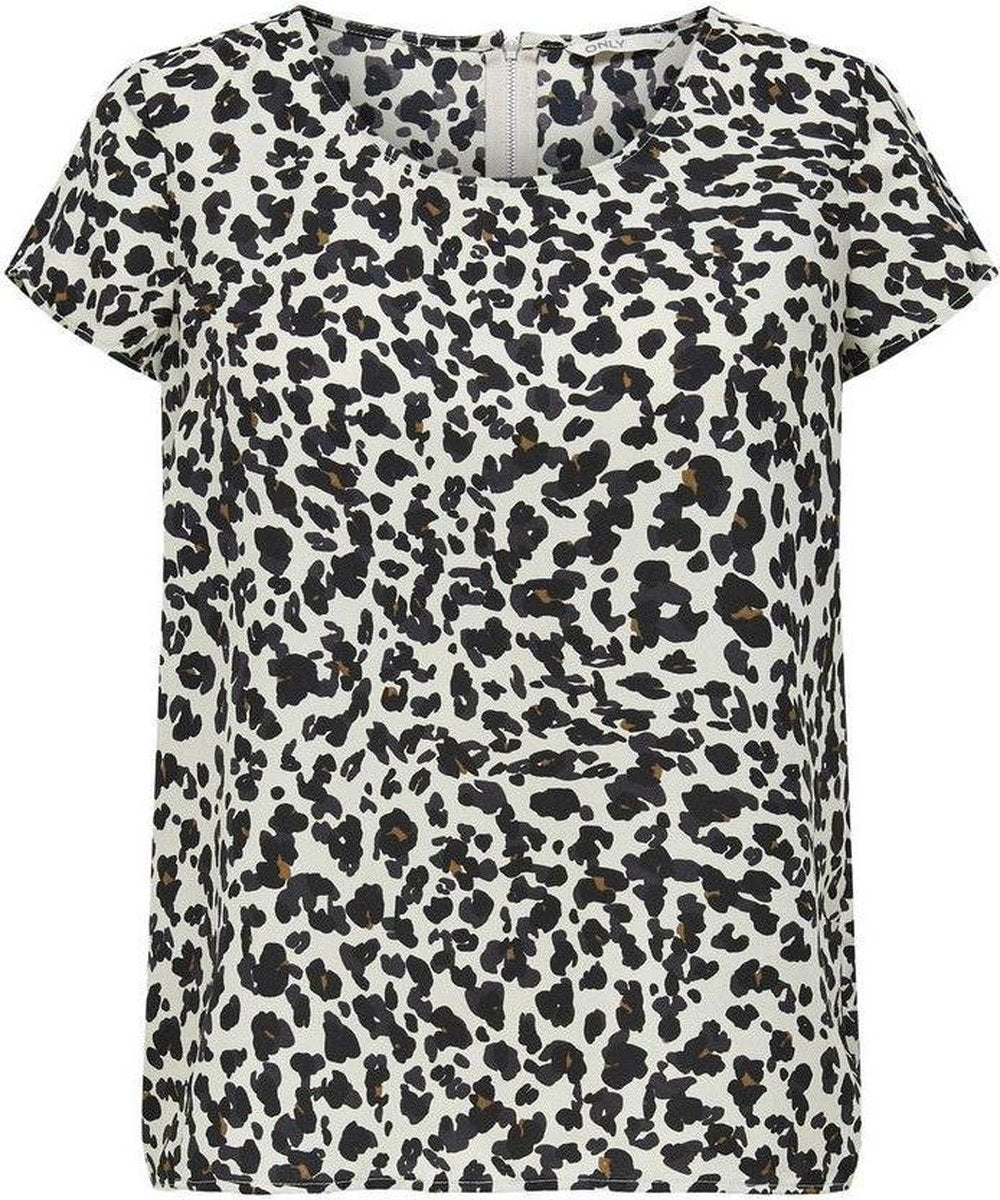 Onlgerry S/s Top Cs Wvn 15245524 Pumice Stone/cosy