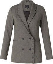 YEST Alara Blazer - Black Multi Colour - maat 42