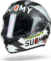 Suomy Speedstar Propeller Mat Zilver Zwart Integraalhelm - Motorhelm - Maat L