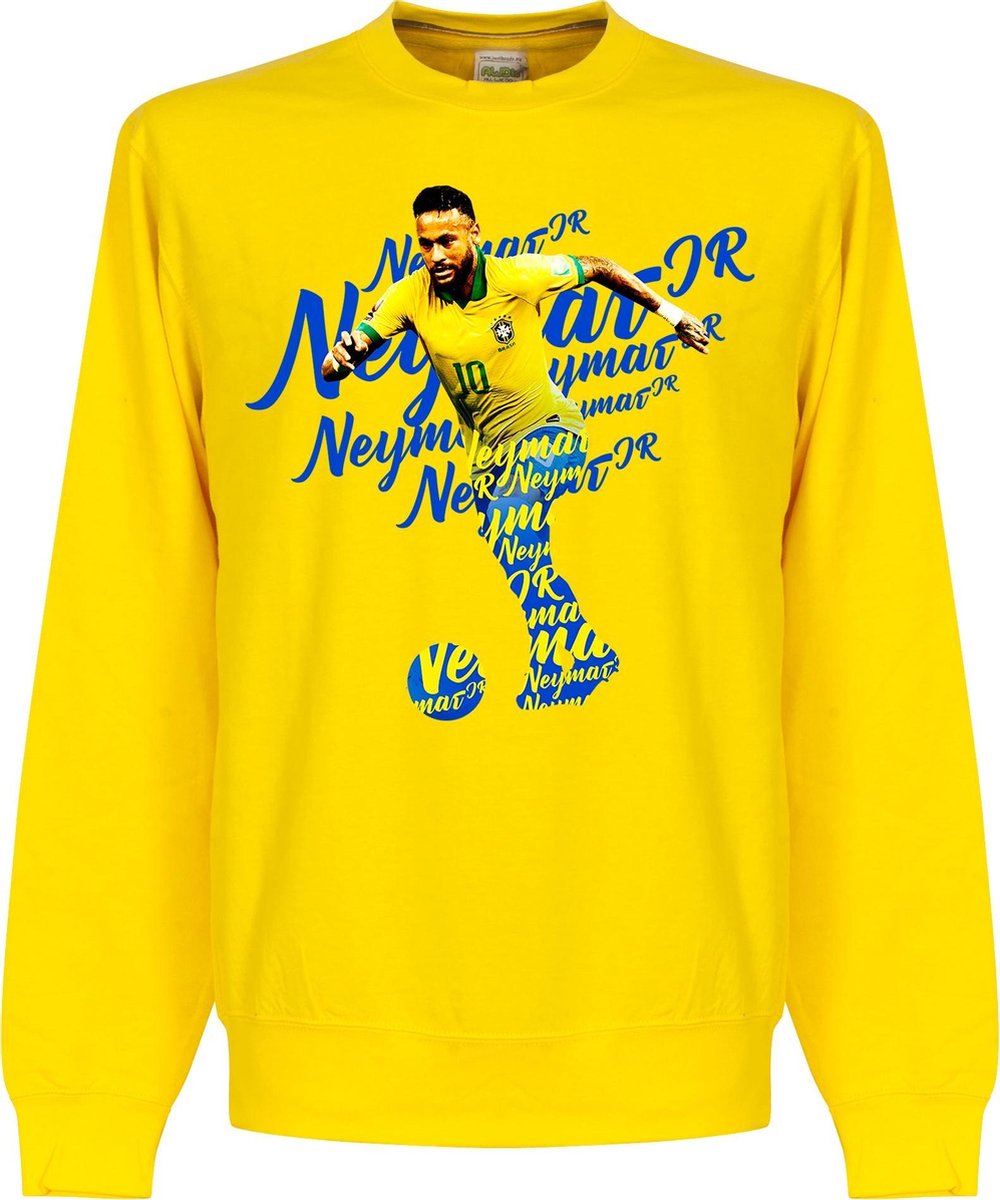 Neymar JR Brazilië Script Sweater - Geel - Kinderen - 128