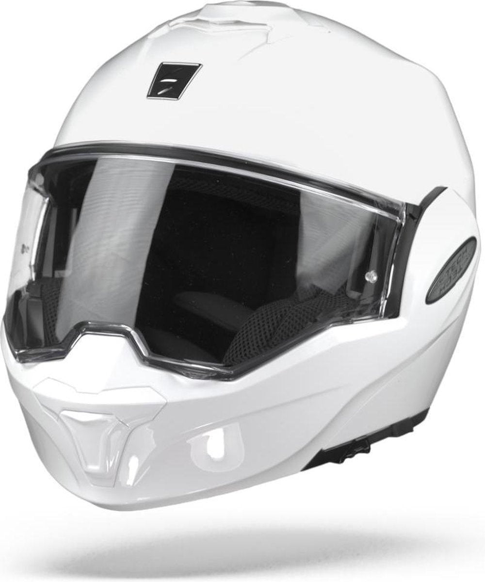 Scorpion Exo-Tech Solid Wit Systeemhelm - Motorhelm - Maat XL