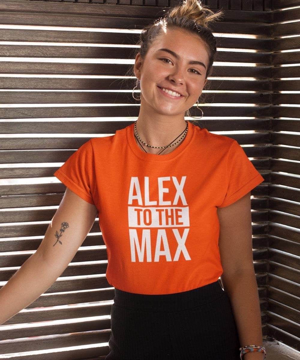 Koningsdag T-Shirt Alex to the Max (DAMES - MAAT S)