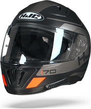 HJC i70 Karon Mc5Sf Zwart Grijs Oranje Integraalhelm - Motorhelm - Maat XL