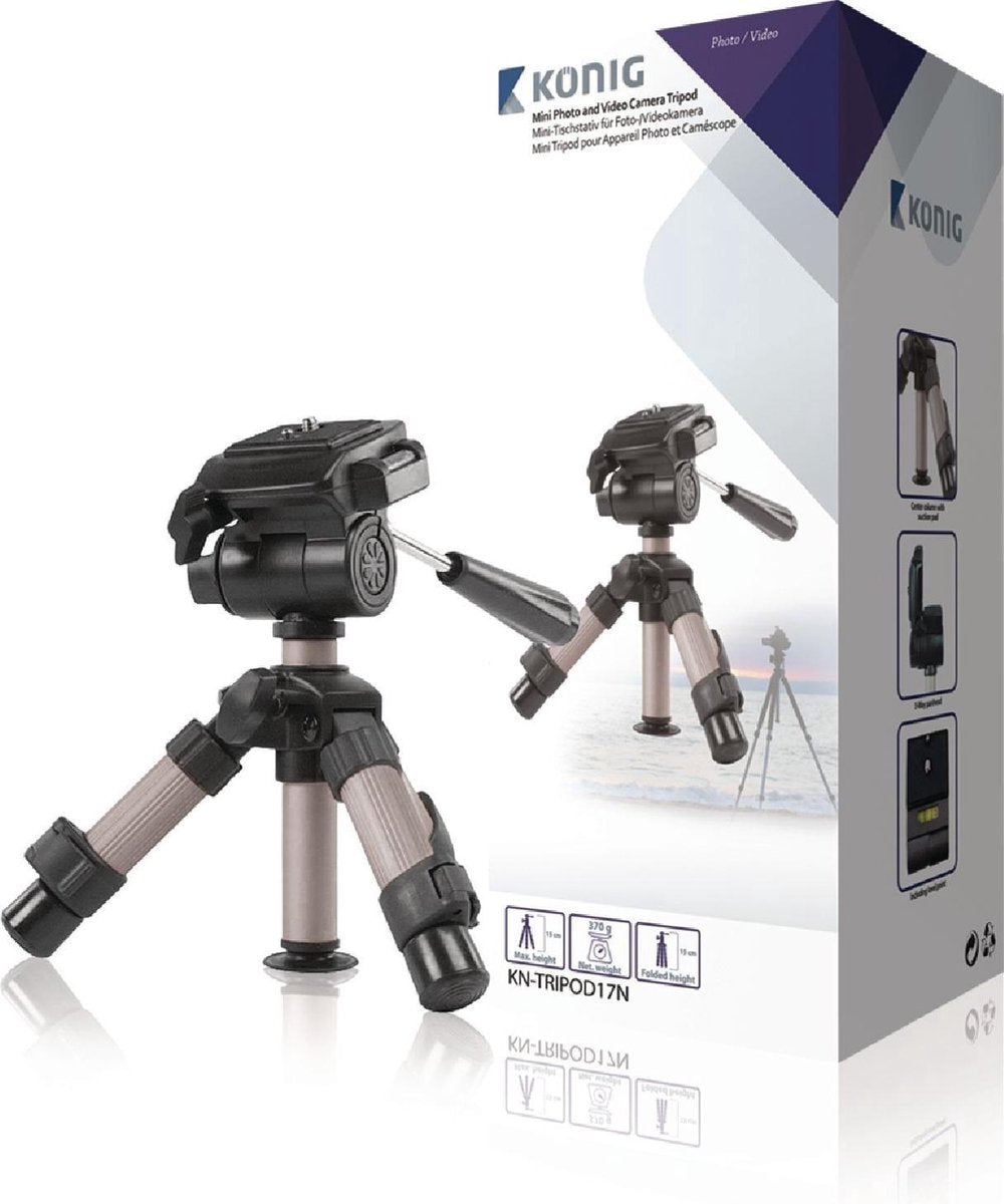 Mini-Tripod 22 cm 1 kg Black/Silver