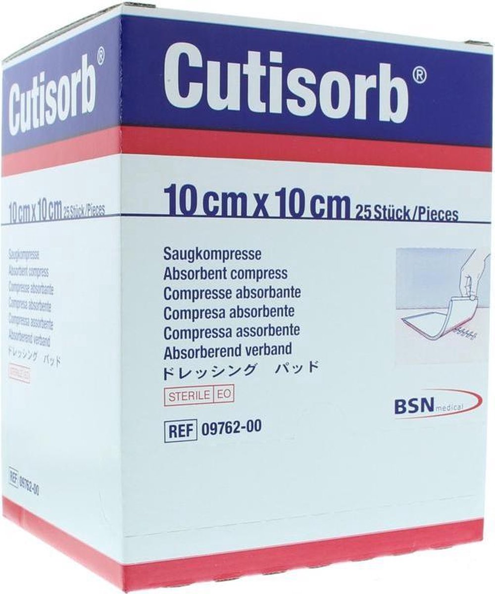 Cutisorb BSN 10 x 10 cm steriel  -  25 stuks