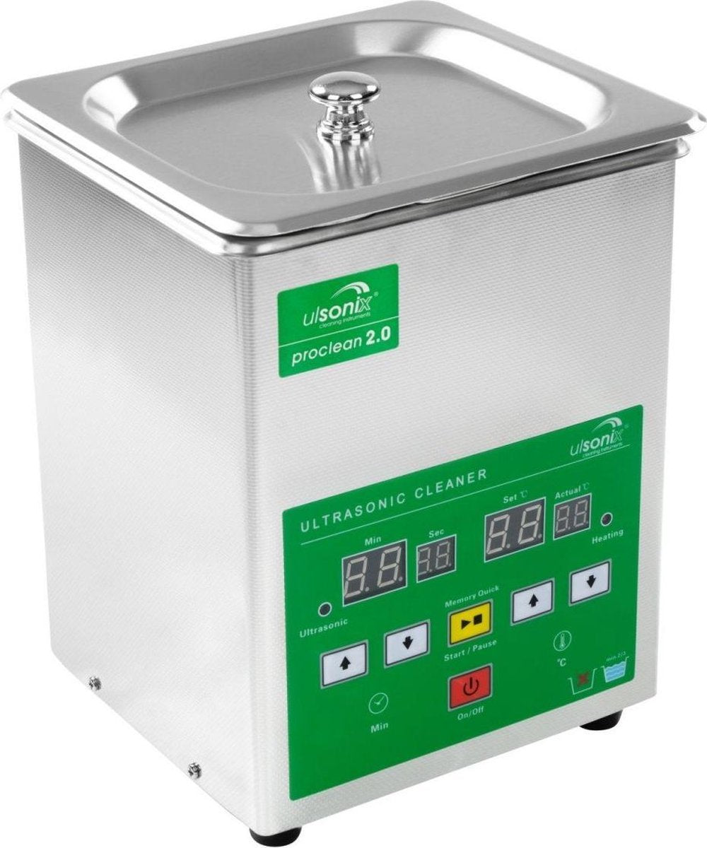 Ulsonix Ultrasone reiniger - 2 liter - Snel geheugen