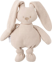 Nattou Konijn Lapidou - Knuffel Gebreid - 100% Katoen - Beige