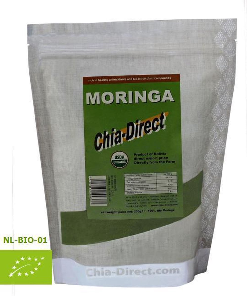 250gr biologische moringa poeder