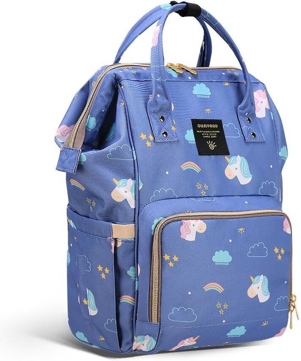 Grandecom® |  Luier- en Verzorgingstas |  Baby Rug Tas met Isoleervak  | Babyverzorging | Luiers | Tas | Kind | Donkerblauw