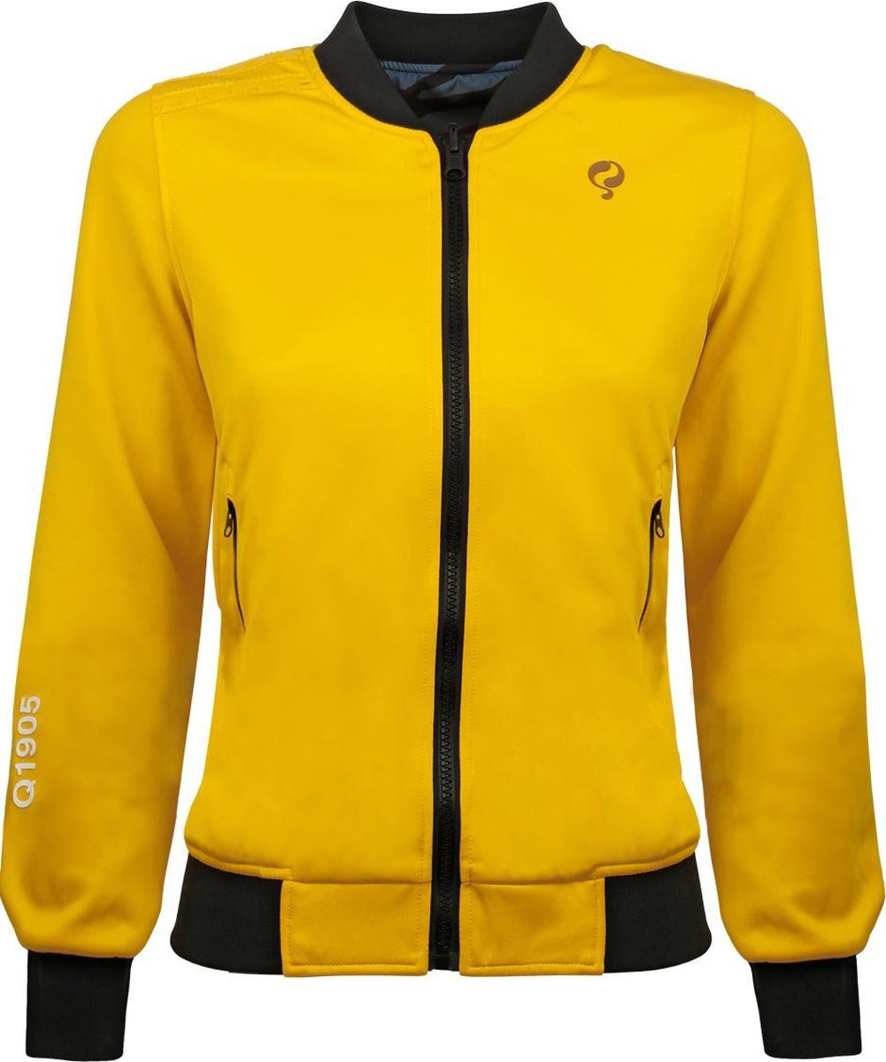Dames Q Reversible Jacket Melbourne W - Print BG/China Blue + Sulphur