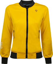 Dames Q Reversible Jacket Melbourne W - Print BG/China Blue + Sulphur