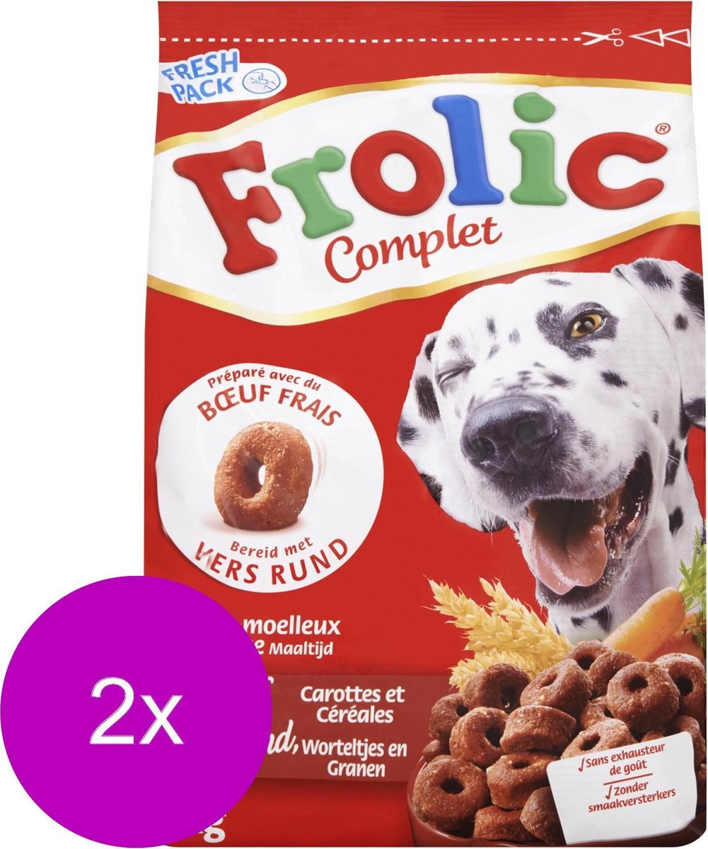 Frolic Compleet Rund - Hondenvoer - 2 x 4 kg