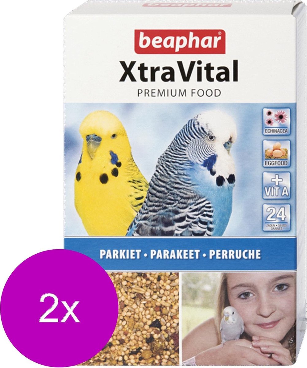 Beaphar - Xtravital Parkieten - 2 St à 500 gr - Vogelvoer