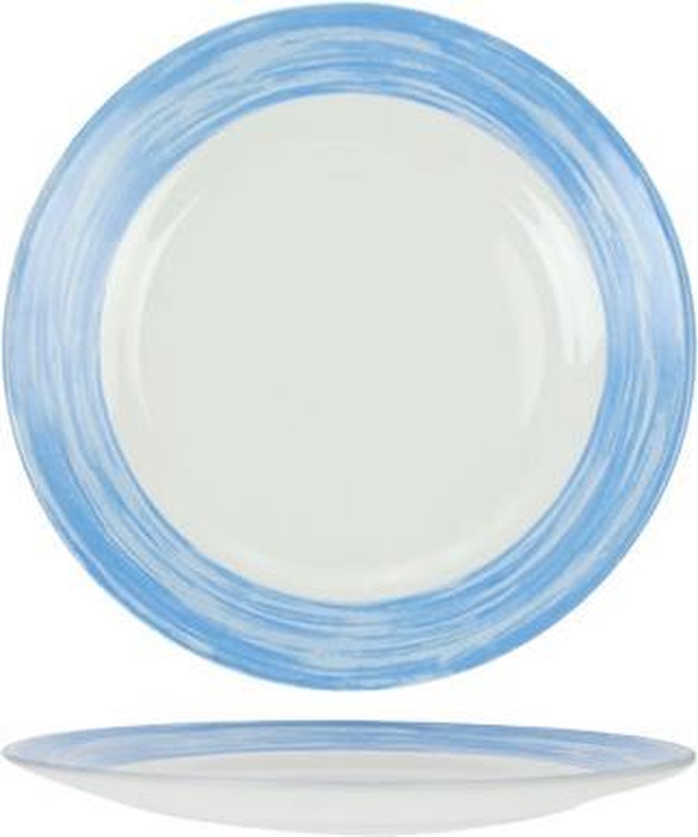 Brush Dinerbord - Blauw - Ø 25