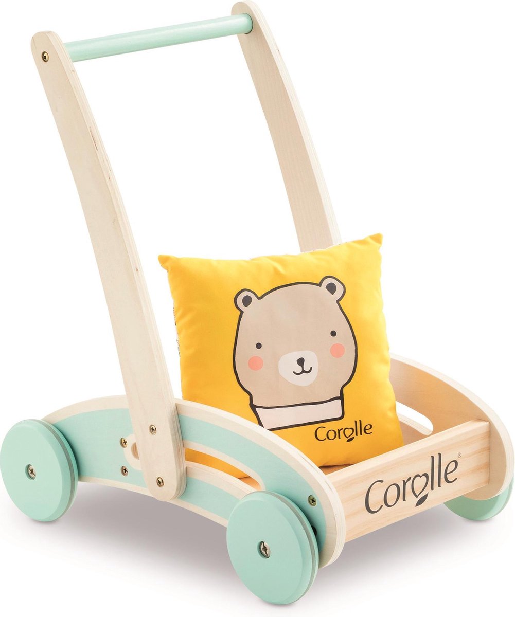 Corolle houten loopwagen voor poppen van 30cm