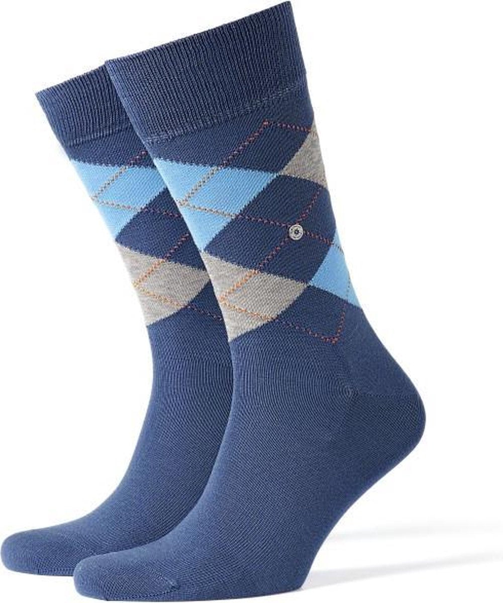 Burlington Manchester Herensok 20182 - Blauw 6220 blueb.peel Heren - 46-50