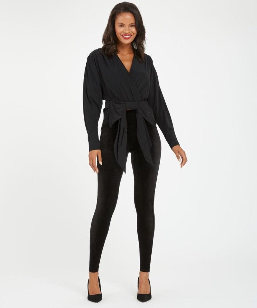 Spanx - Dames Velvet Legging Zwart - S