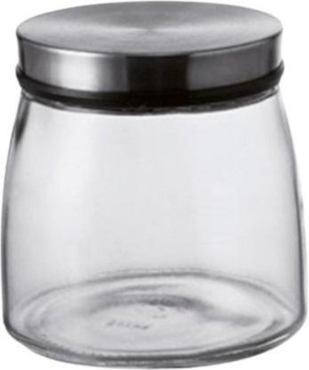 Montana Voorraadpot Content 700 Ml Glas/Rvs Transparant