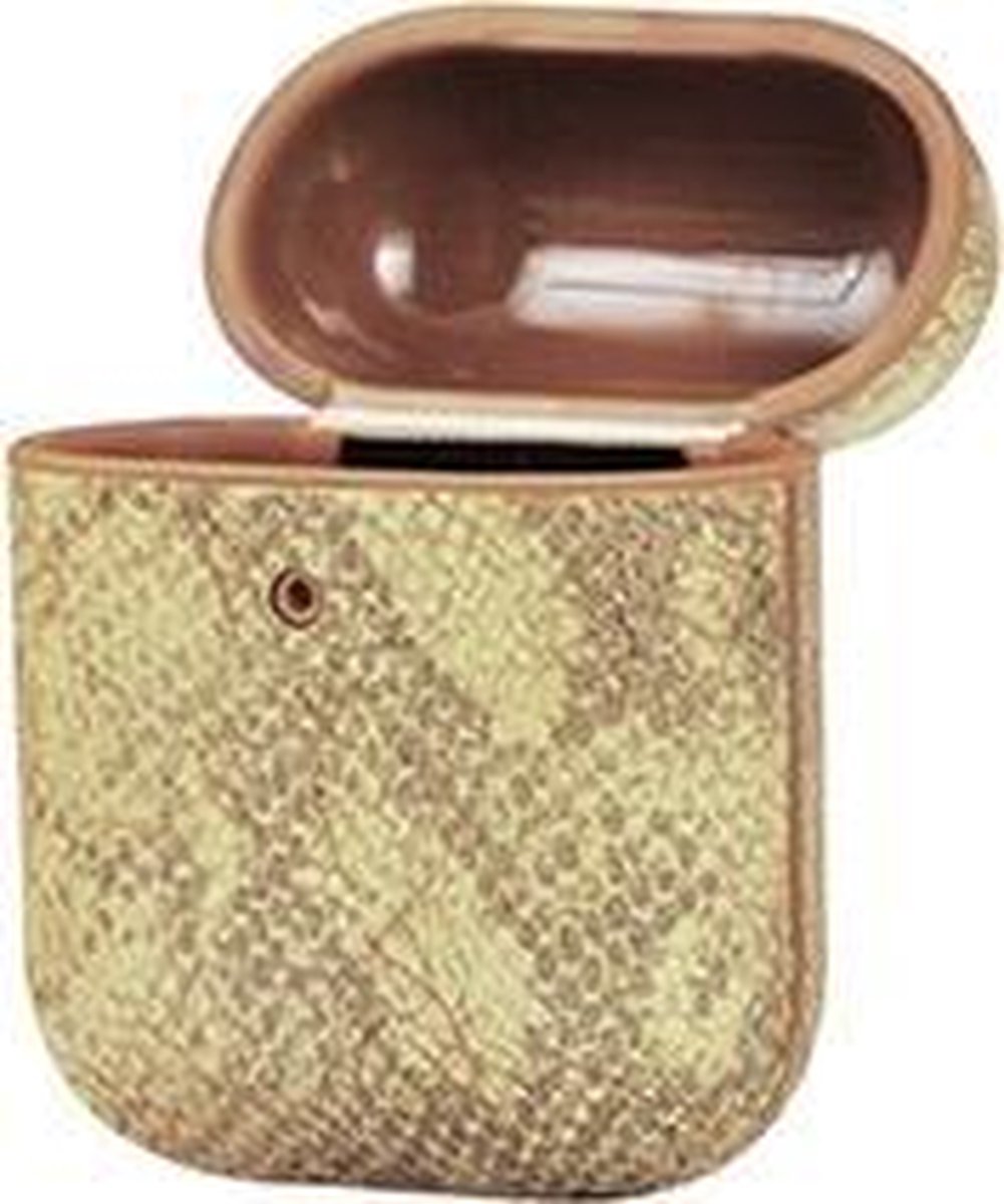 TERRATEC AirBox beschermhoesje voor AirPods Snake Skin Pattern Bruin