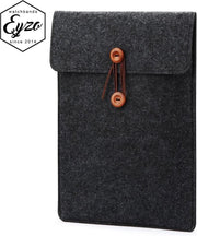 Vilten Soft Sleeve Voor de Apple Macbook Air (Retina) 11 Inch - 11.6" Laptop Case - Bescherming Cover Hoes - Zwart / Grijs