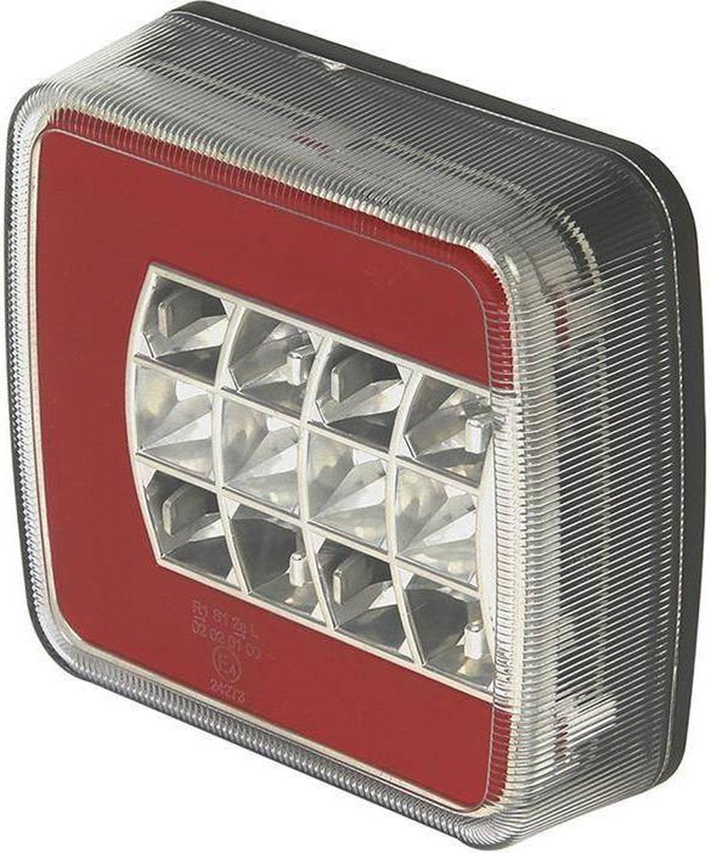 Achterlicht 4 Functies 105x98mm LED + GLOW Rechts