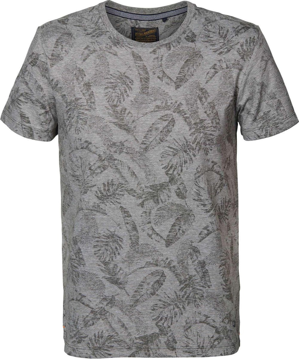 Petrol Industries - Heren Botanic t-shirt - Groen - Maat XXXL