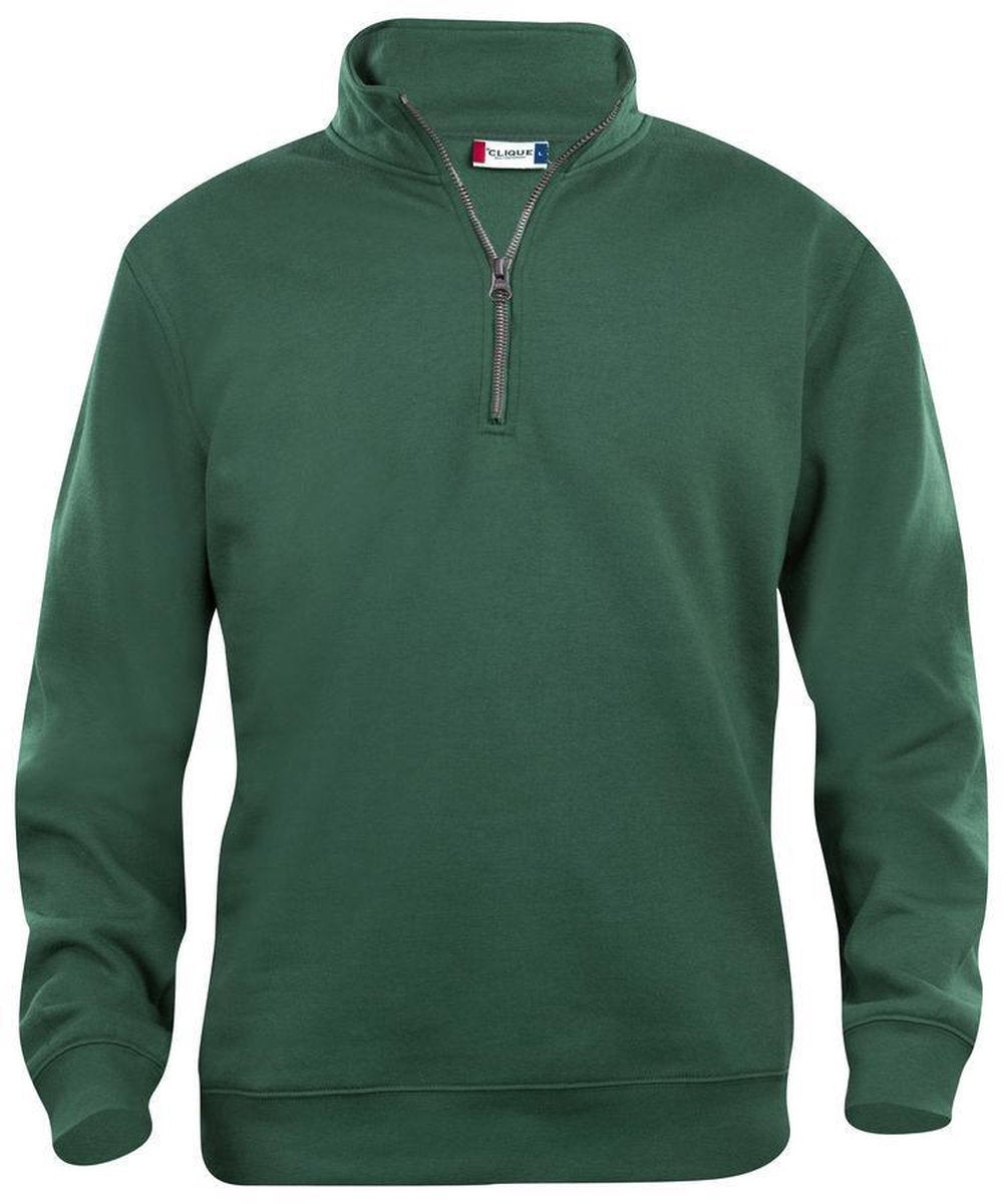 Clique Basic halfzip Flessengroen maat XXL