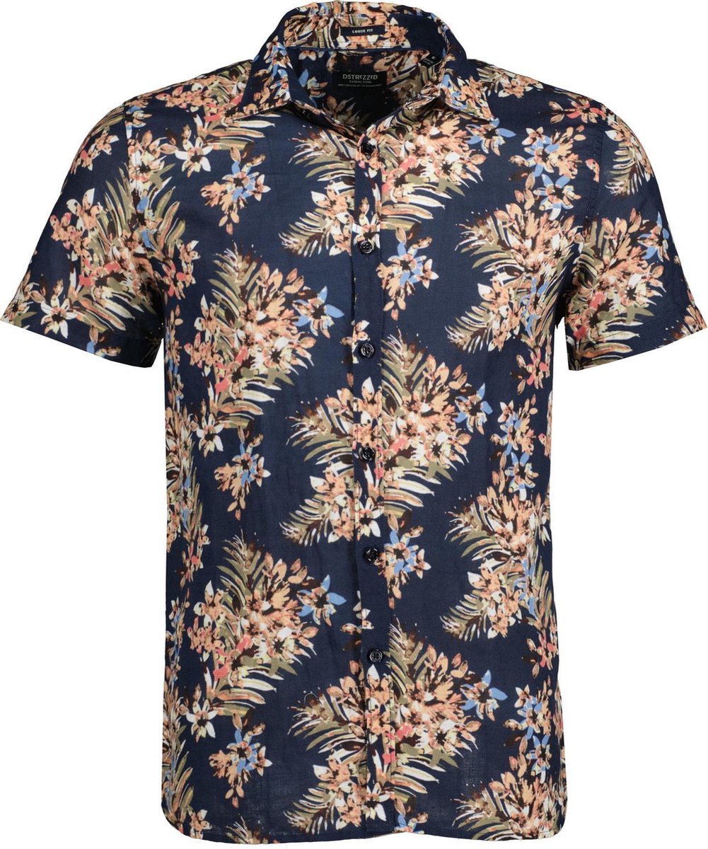 Dstrezzed Overhemd - Slim Fit - Blauw - L